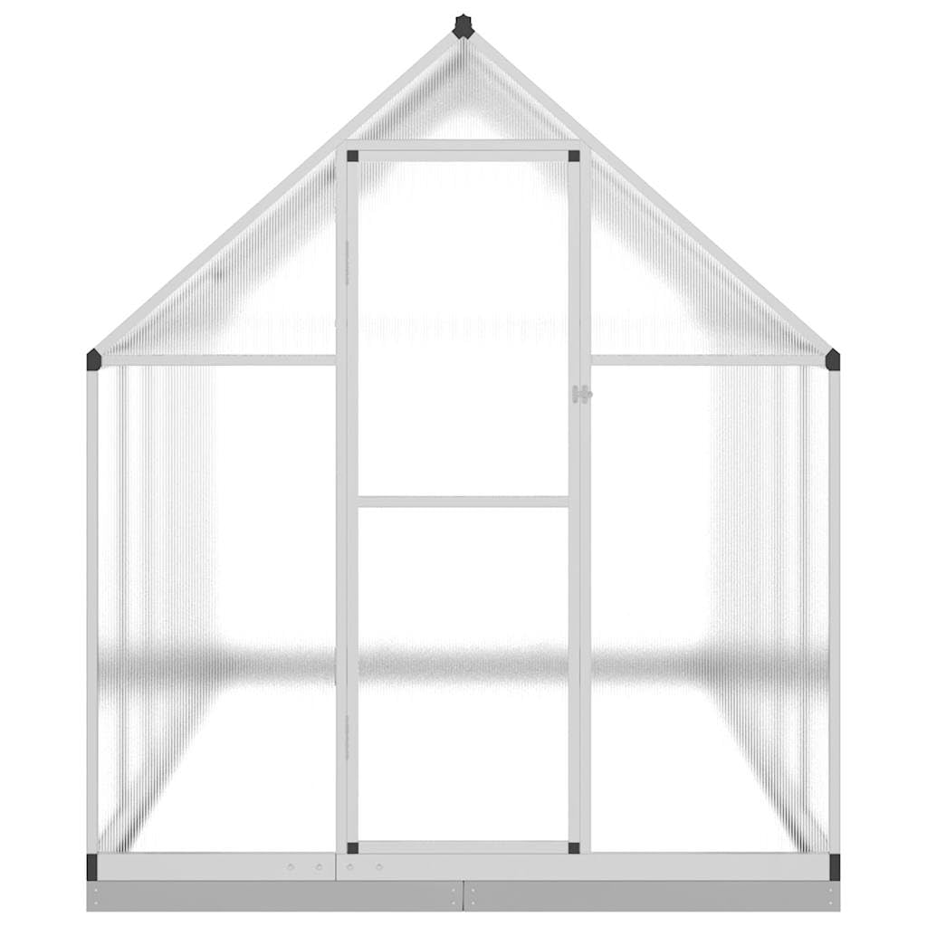 Serra con telaio per fondamenta, 334 x 169 x 202 cm, in alluminio e policarbonato, resistente ai raggi UV, per giardinaggio hobby, casa di pomodori, coltivazione di piante, balcone, terrazza