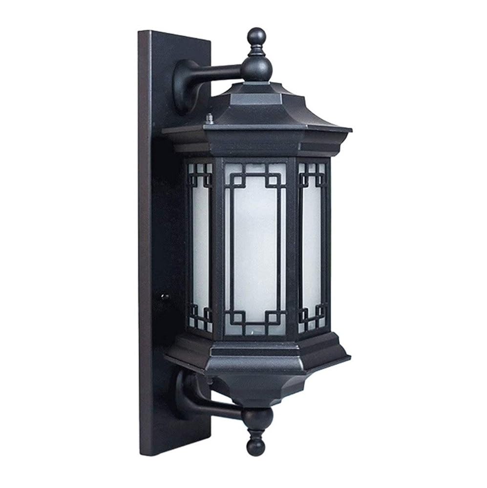 OZBMA European Style Aluminum Wall Lamp Frosted Glass Shade Sconce Outdoor Waterproof Light for Hallway Courtyard Doorpost Fixtures Lighting