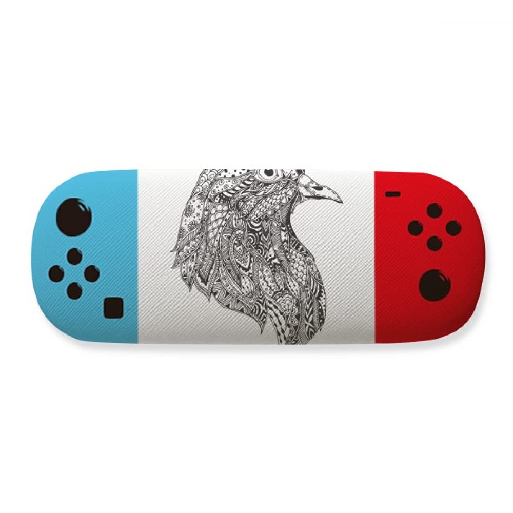 Étui de rangement pour lunettes oiseau noir boîte rigide optique