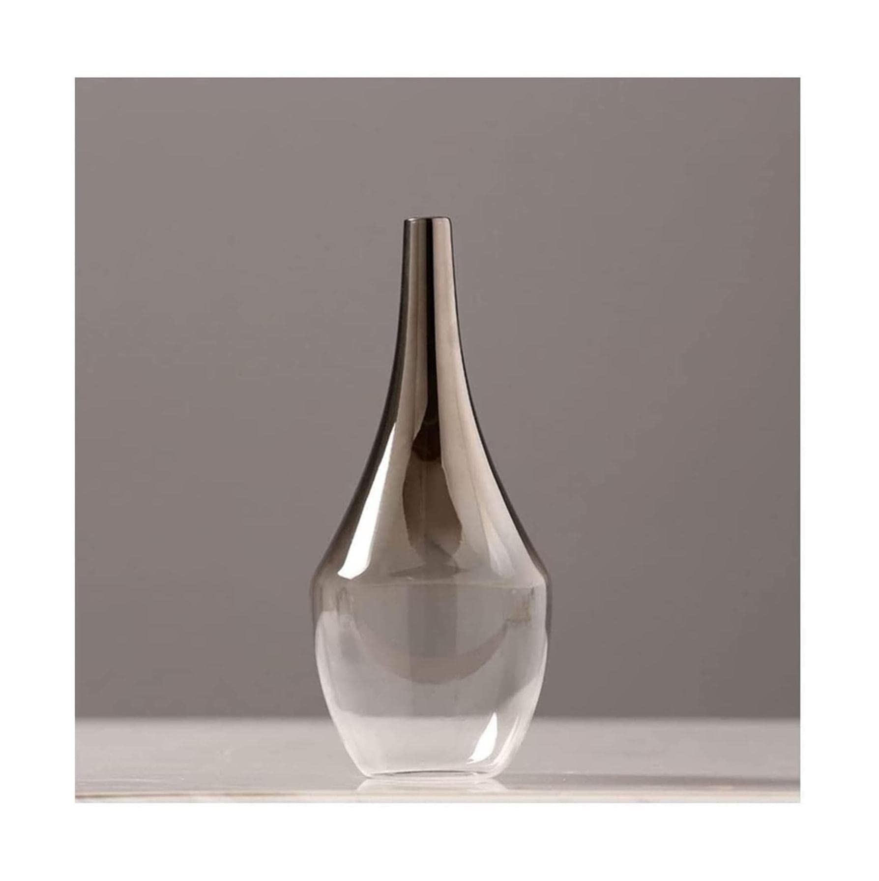 Ngdfgr As Known Fashion Electroplating Gradient Vase Glass Modern Light Luxury Flower Vases Table Decor Bookshelf Entryway Mantel Dried The Vase Decoration (D),D