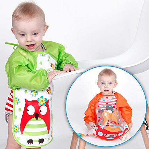 TREXEE-Full-Sleeves-Washable-Waterproof-Bib-for-Babies-Kids