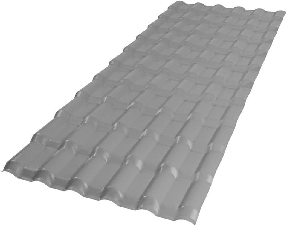 Telha Plan PVC 2,42 x 5 Peça(s) - Cinza