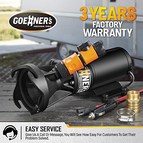 Image of 12V RV Portable Macerator Pump for Sewage, 12GPM Suction 3.2 feet Lift 10 feet, Complete RV Macerator Pump Kit for Right Out of Box