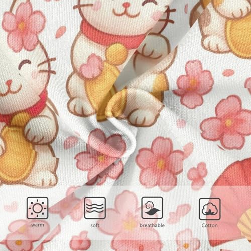 Joisal Cotton Toddler Girls Underwear Cute Cats Pink Flowers Panties for Girl Personalized Briefs Underpants 2t3