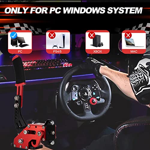 Image of Xsloer Usb Handbrake 14Bit With Clamp For Racing Pc Game G25 G27 G29,Universal Gaming Peripherals For Sim Racing Game,Golden
