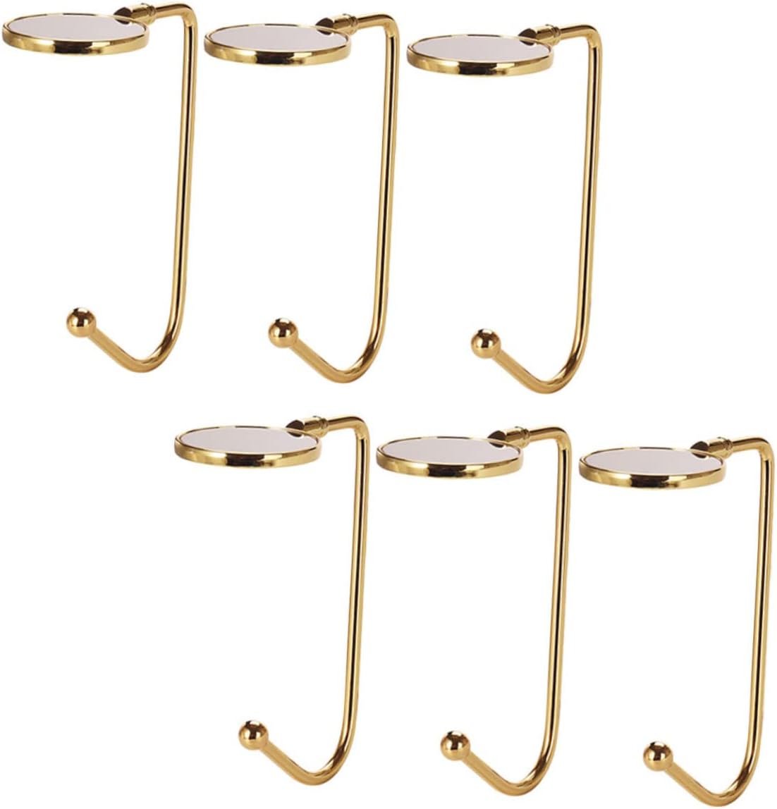 6pcs Christmas Stocking Hooks for Fireplace Hangers for Holiday Decorations for Mantel and Desktop Use