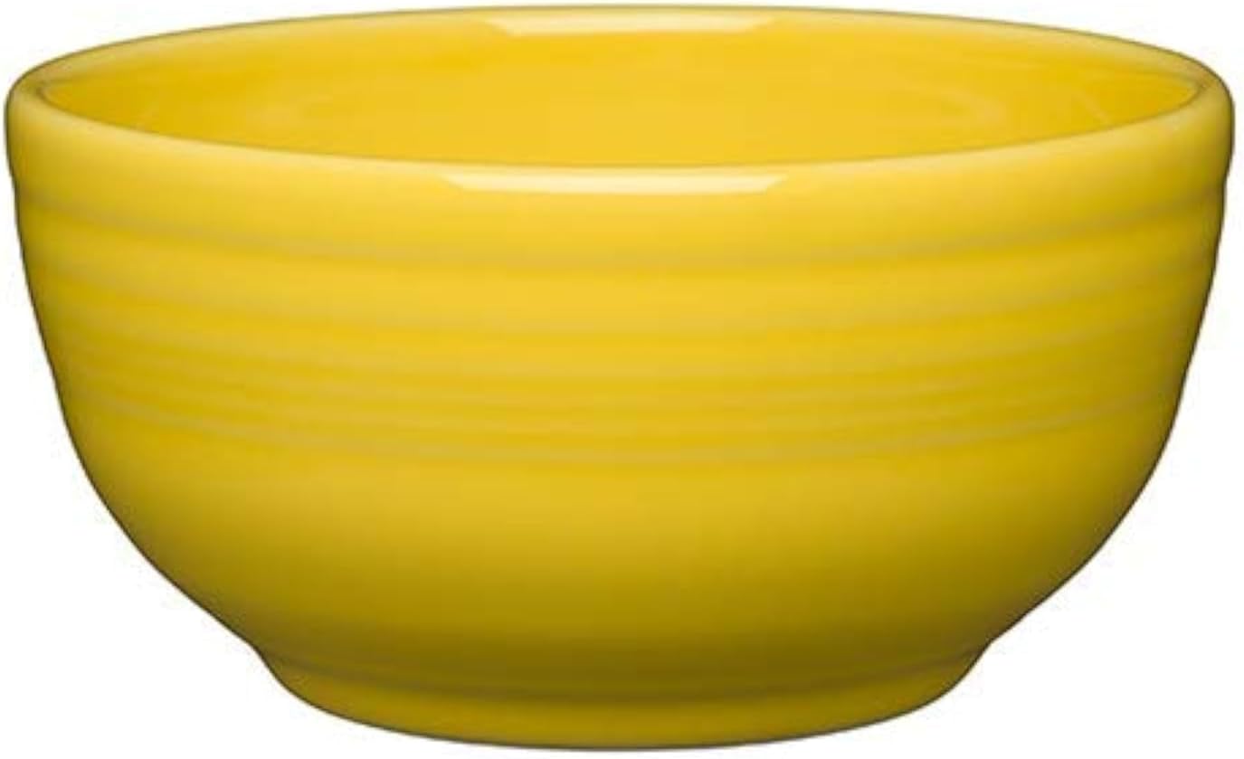 Fiesta® Bistro Coupe Cereal Bowl, 22oz (5.5") – Durable Ceramic, Lead-Safe, Dishwasher/Microwave/Oven Safe – Made in USA Dinnerware - Sunflower