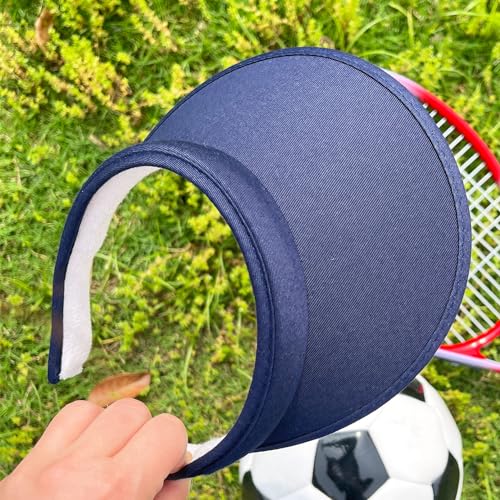 Image of 2 Pack Sun Visor Hats Women Men Clip On Wide Brim Visors Hat Outdoor Sports Golf Beach Travel Tennis Caps