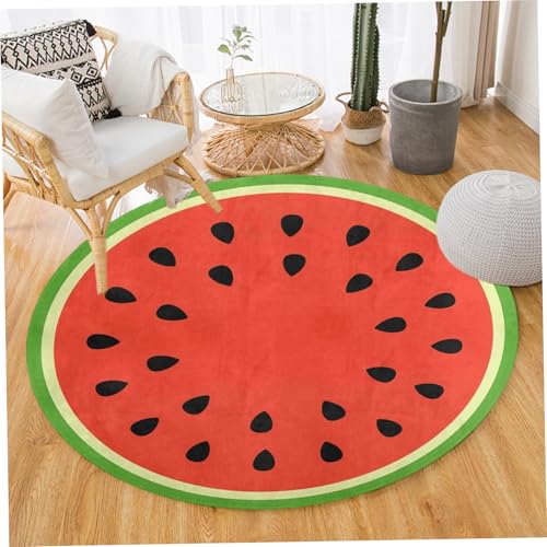 Tapis rond antidérapant lavable pour sécuriser et décorer le salon - 6