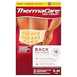 ThermaCare Back Pain Therapy Lower Back & Hip Small/Medium Pain Relief Heat Wraps, 3 Count
