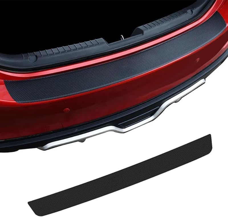 Car Rear Bumper Protector for Buick Encore GX 2020-2024, Anti Scratch Abrasion Carbon Fiber Protection Strip Trunk Door Entry Sill Guard Black,Black 104 * 9