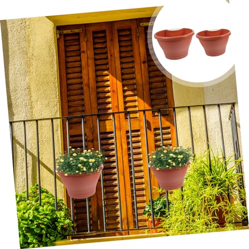 Pot de fleur suspendu anti chute jardinière murale pour balcon