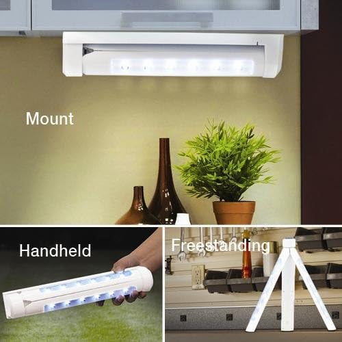 Ideaworks Battery Operated Cordless MutiUse Removable 12 LED Under Cabinet Light