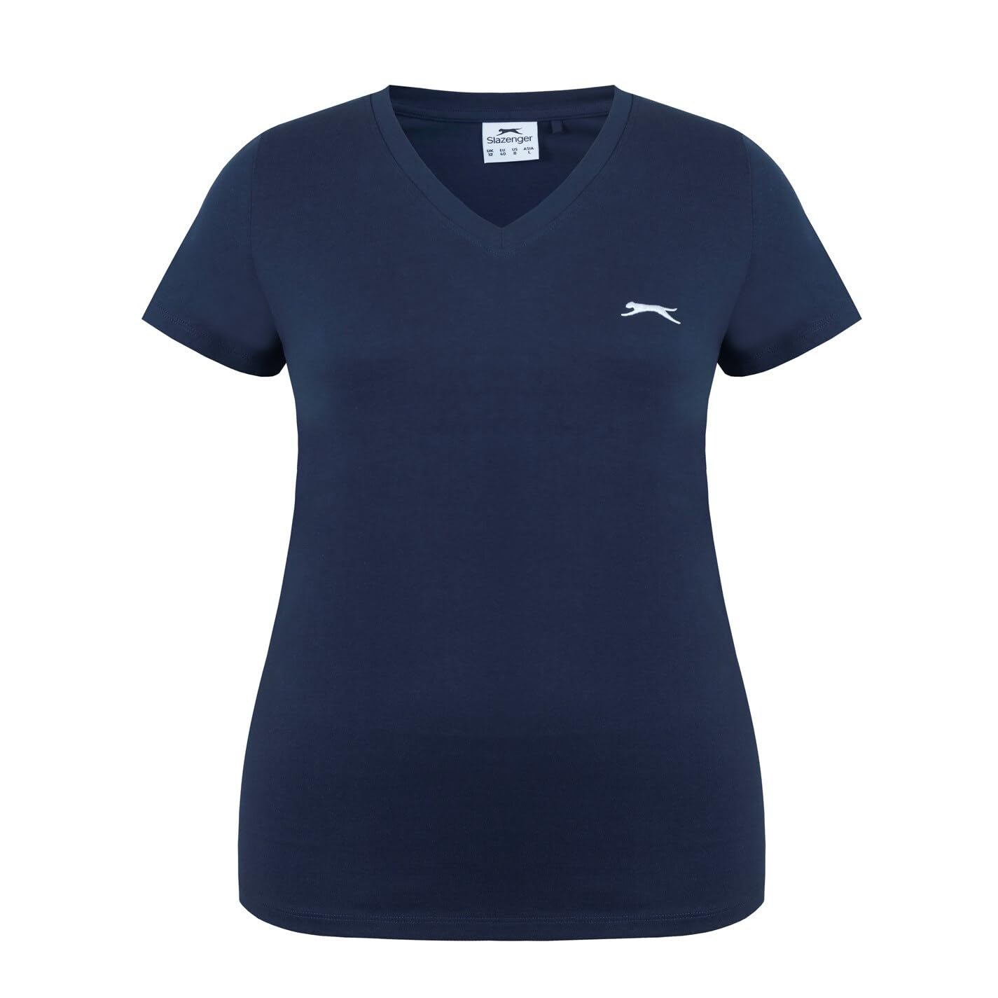 Slazenger Womens V Neck T-Shirt Navy 12