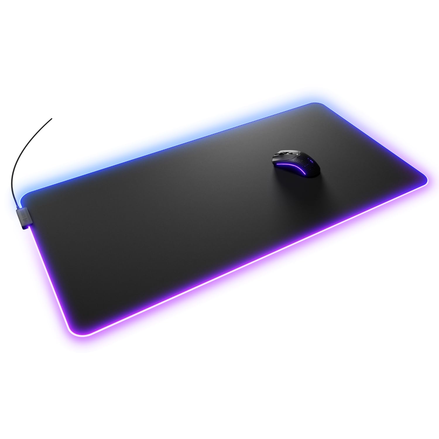 GLORIOUS Alfombrilla de Tela Gaming Bordes Cosidos XXL Extended (GLED) | Superficie suave optimizada, lavable a máquina, base de goma antideslizante para velocidad, control alto, suma precisión
