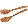 Fackelmann 30855 Salad Cutlery, Kitchen Utensil, Olive Tree, Wood, 30 cm