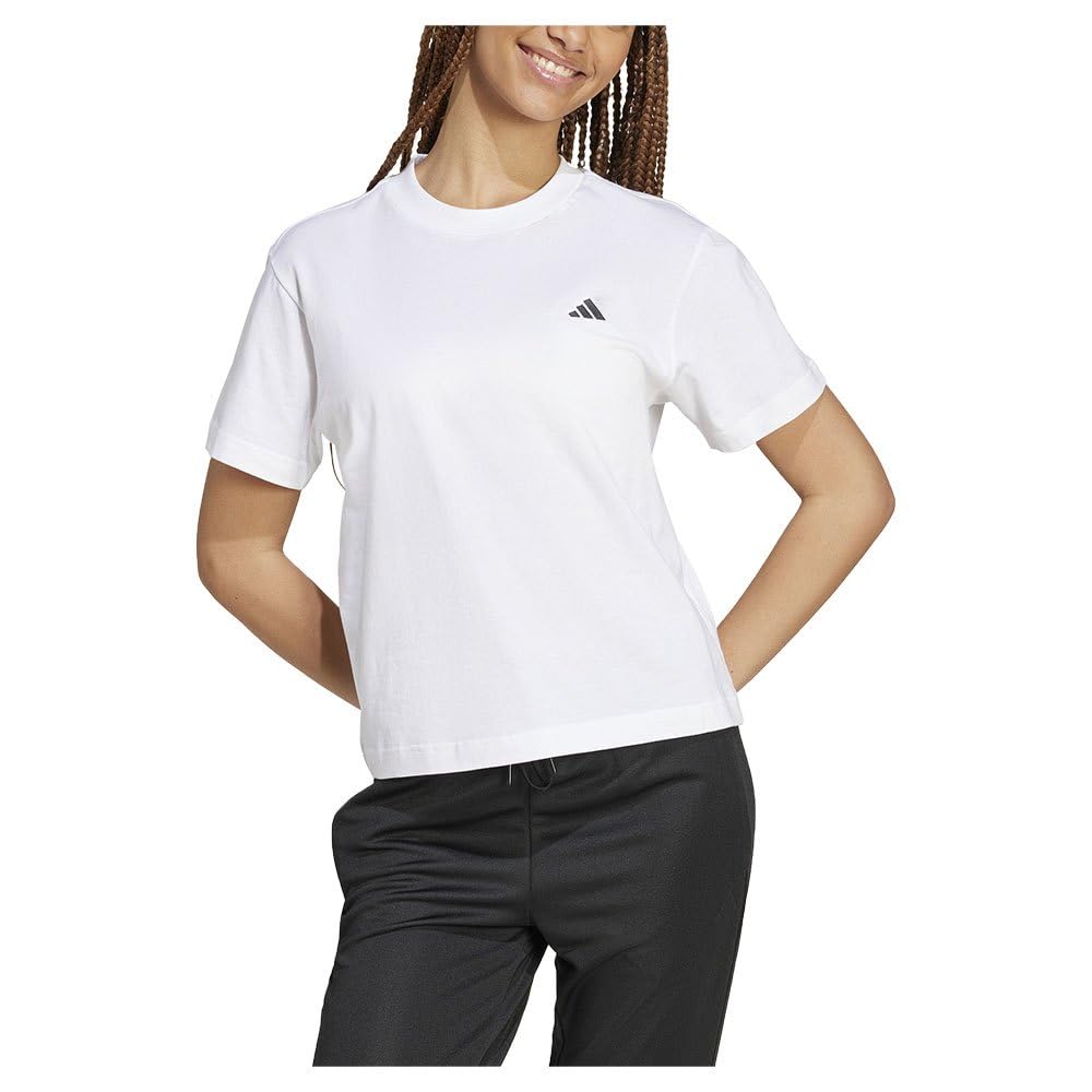 Adidas Essentials Small Logo T-Shirt Camiseta de Manga Corta Mujer — view 43