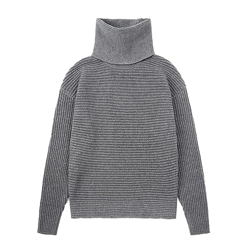 loveimgs Women's 2 Piece Outfits Ribbed Knit Long Sleeve Turtleneck Midi Pencil Skirt Set Casual Two Piece Dress2