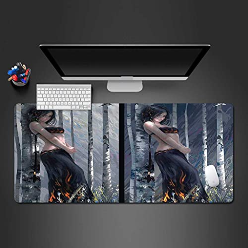 Tapis de souris gamer 800x300 mm XXL grand format pour souris gaming sans fil