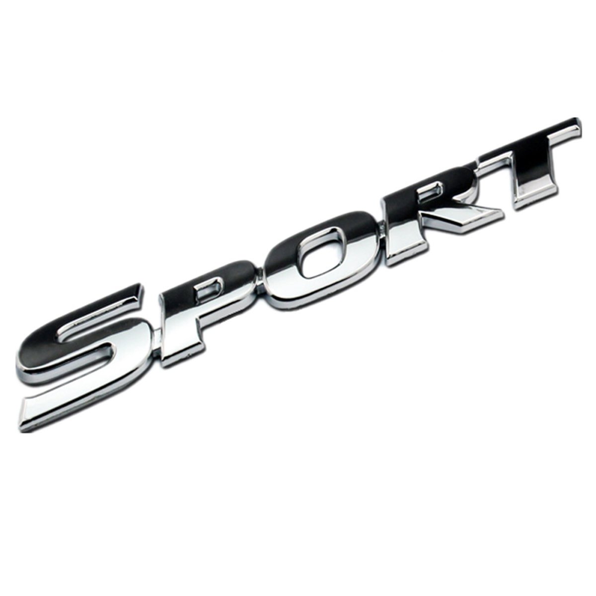 TK-KLZ 3D Metal SPORT Premium Car Side Fender Rear Trunk Emblem Badge Decals for JEEP BMW Dodge Mercedes Benz Chrysler Toyota Honda Nissan Kia Hyundai Chevrolet Ford