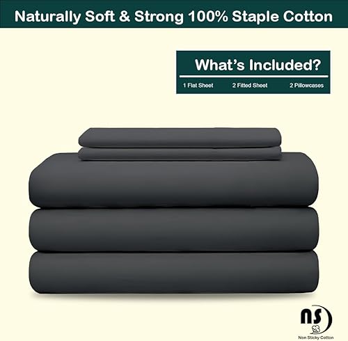 Miniatura 2 de Juego de sábanas divididas tamaño King para camas ajustables con bolsillo profundo, juegos de sábanas bajeras individuales XL para cama ajustable,