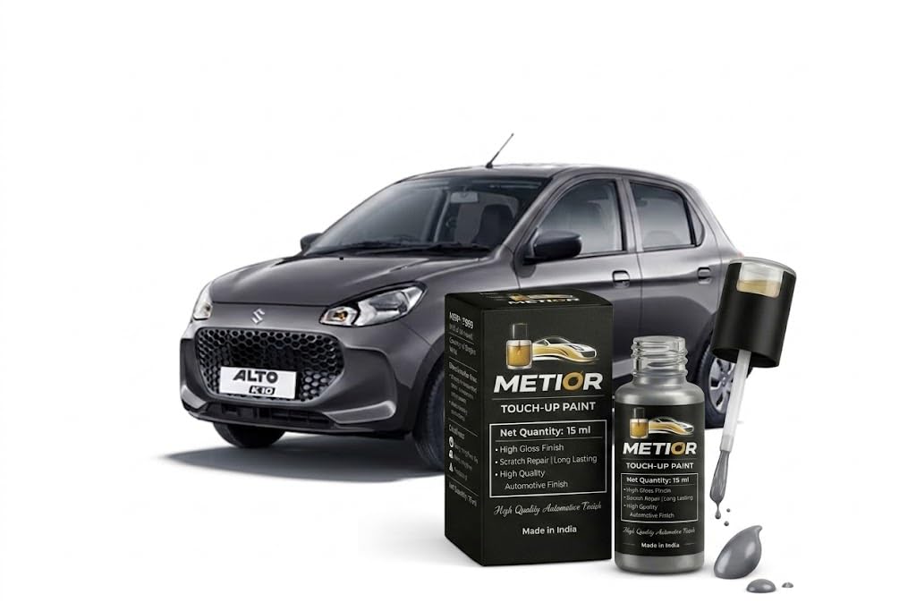 MARUTI ALTO Granite Grey [ZTN] Touch Up Paint | Factory Color Matched 2K Paint | 2-in-1 Car Scratch Remover Pen | Car Paint Scratch Repair Kit for Scratches, Chips & Nicks | 12ml | Granite Grey (ZTN)-image-36