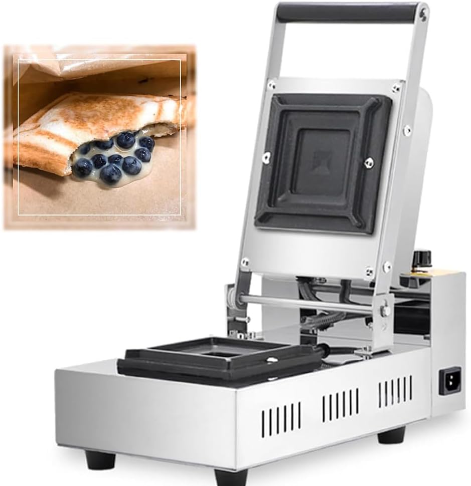 Commercial Sandwich Press Toaster with Non-Stick Plates | Panini Press and Grill Sandwich Maker for Paninis/Sandwiches/Waffles | Nonstick Grill Plates-Cut-and-Seal