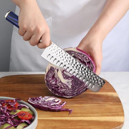 Cangshan KITA Series Nakiri Knife, High Carbon X-7 Damascus Steel, 505491 (7-Inch) - Thumbnail 5