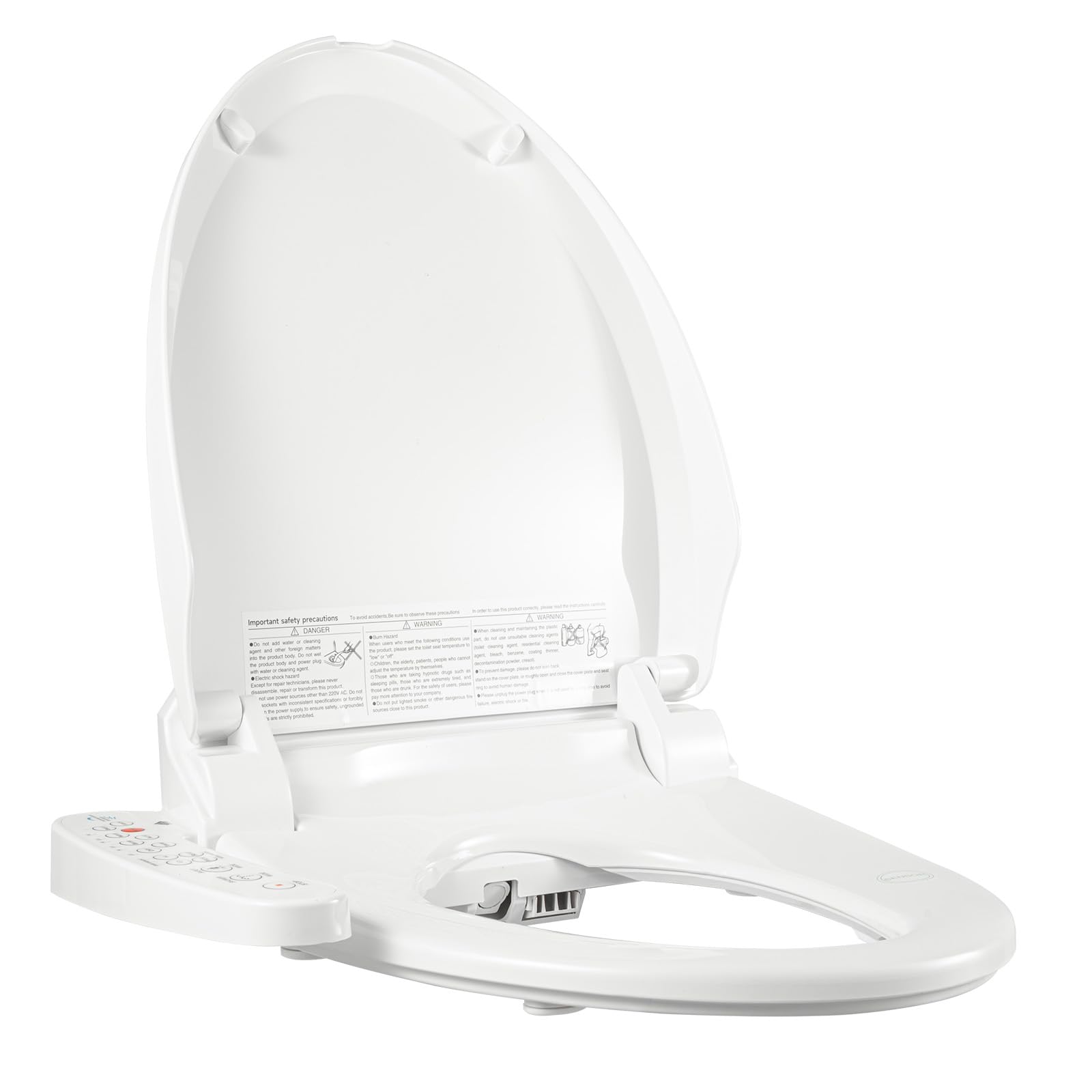 Sedile WC, doccia, WC con abbassamento automatico, copriwater non elettrico, doppio ugello autopulente