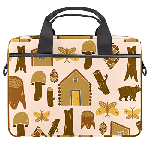 Bolso para portátil de estilo vintage tropical con correa ajustable extraíble