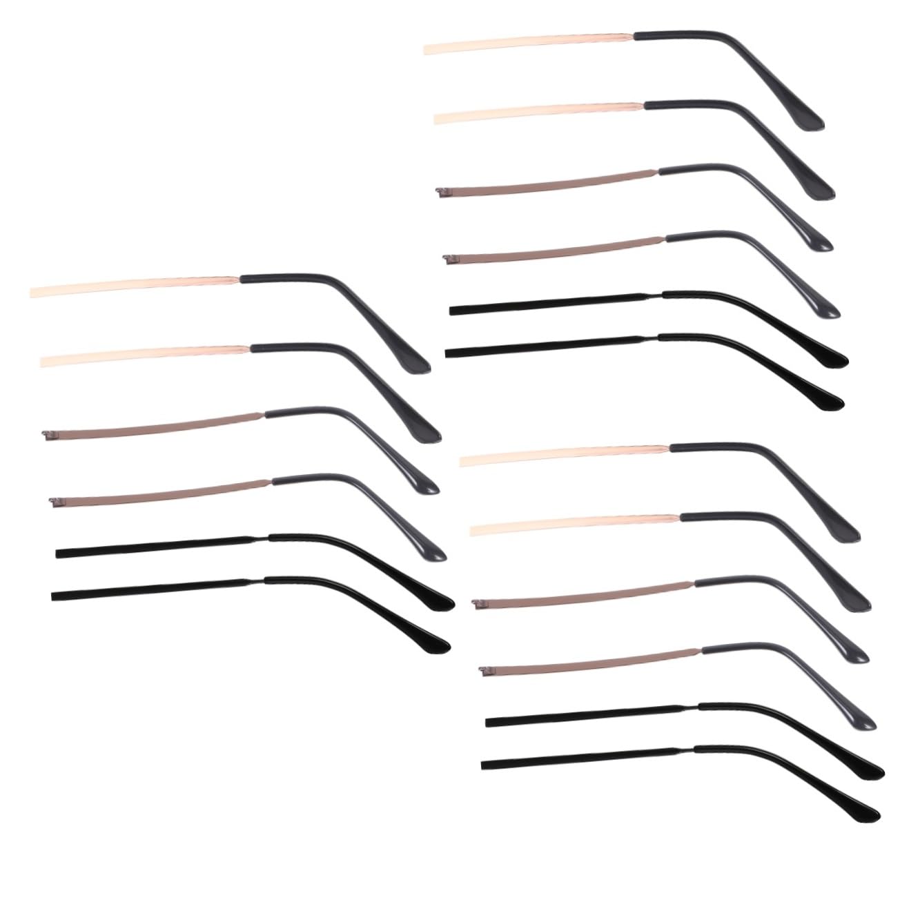 Healeved 9paare Brillenbügel Ersatzteile Und Robuste Metallbügel Für Brillenreparatur Komfortable Passform Für Sonnenbrillen Und Lesebrillen