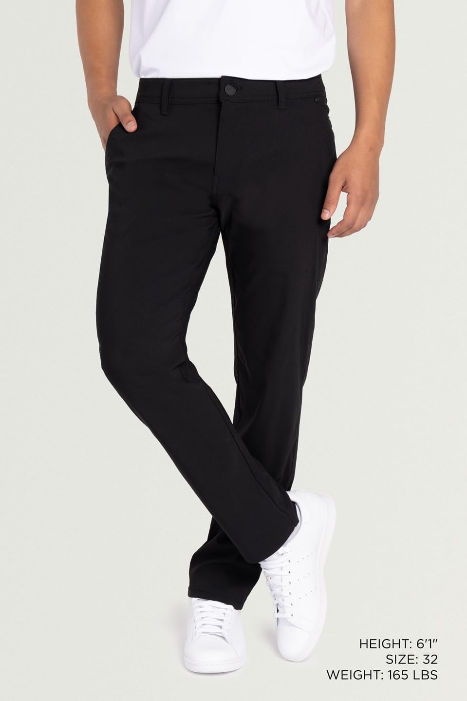 X RAY Stretch Slim Fit Golf Pants Men with Pockets - Tapered Lightweight Mens Golf Pants (Available in 30-38) - Image 2