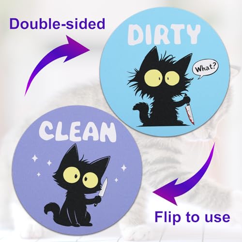 Imán reversible gato para lavavajillas 2 piezas miniatura 3