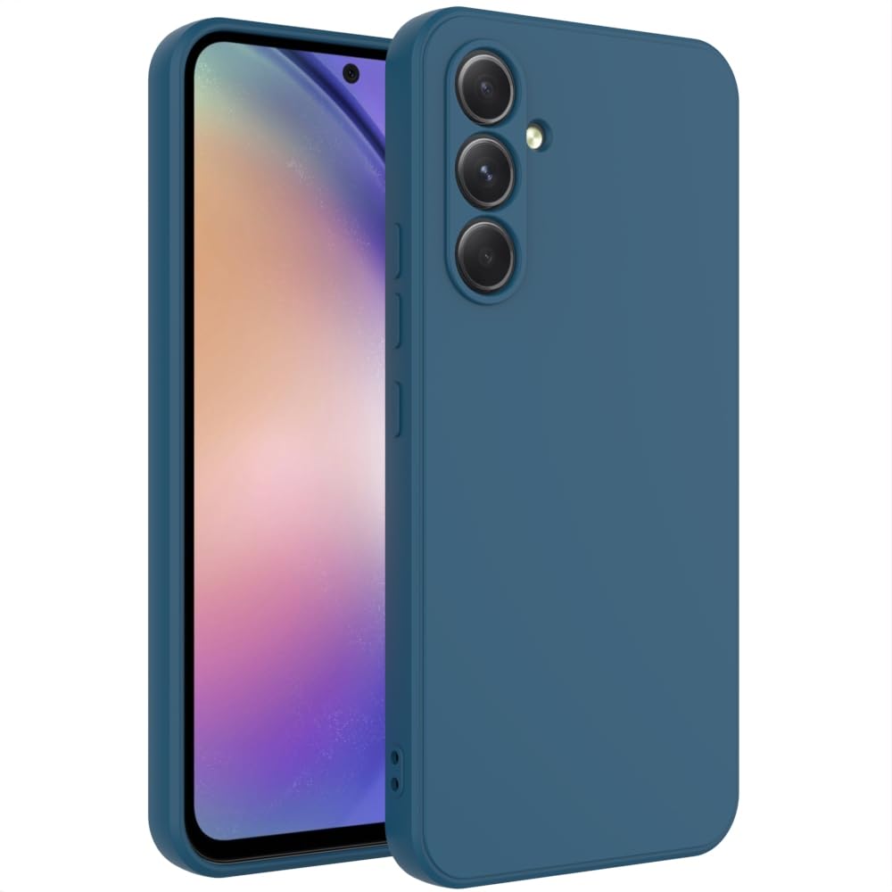 WOGROO for Samsung Galaxy A24 Case Dark Blue, Scratch Resistant with Soft Touch, Slim Thin Phone Cover for Samsung Galaxy A24