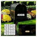 iSYFIX Reflective Vinyl Numbers Stickers - 2 Inch Self Adhesive (2 Sets)- Premium Decal Die Cut and