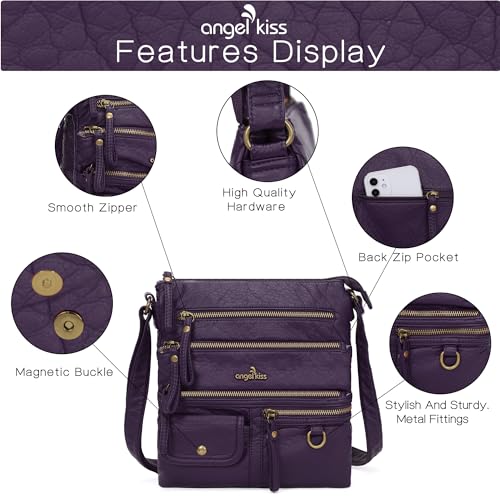 Image of Angel Kiss Small Shoulder Bag for Women Crossbody Purses and Handbags Multi Pockets Hobo Bags
