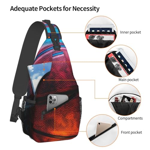 Bolso Sling Urbano Unisex Negro para Viaje y Deporte miniatura 3
