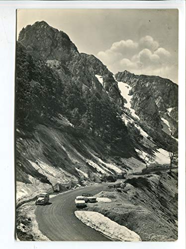1950/60 Terminillo La pittoresca nuova strada per Leonessa GULLER Monte Terminillo Rieti DEST. Crotone Catanzaro FG B/N VG ANIMATA auto