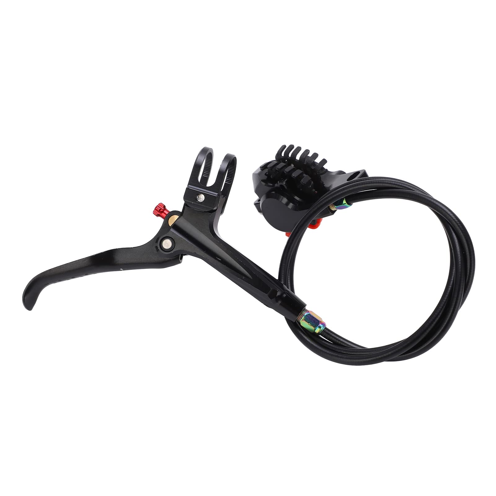 VGEBY Hamulce Rowerowe Zestaw Mechanicznych Hamulców Tarczowych ze Stopu Aluminium z Podwójnym Tłokiem Przednia Tylna Linka Uruchamiana 0,8 M 1,5 M do Roweru Szosowego i Górskiego Ulepszenie