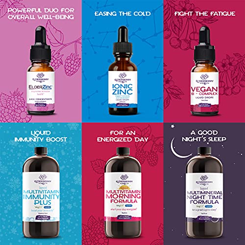 Vegan Liquid Immunity Plus Multivitamin With Antioxidants - Vitamin A B C D3 E K, Zinc, Msm, Amino Acids, Trace Minerals, For Immune Support - Non Gmo For Adults And Kids - Strawberry 32Oz #TOP6