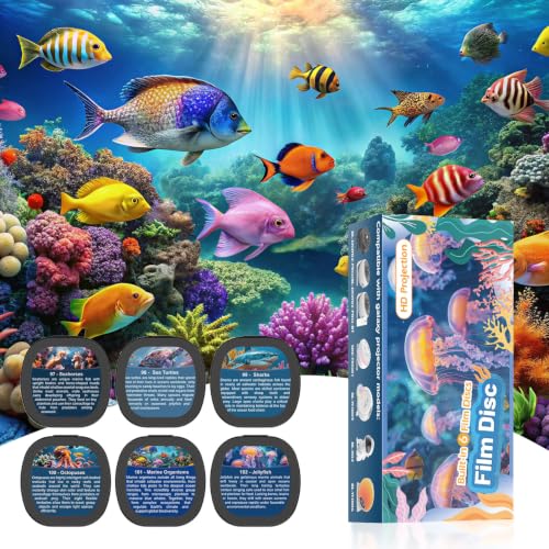 Galaxy Projector Pro Disc,Rusoso Pro Version Ultra Projector Slide,4K Replaceable 6 HD Galaxy Discs,Night Light Projector Starry Sky Lamp,Pro Version (Device Not Included)