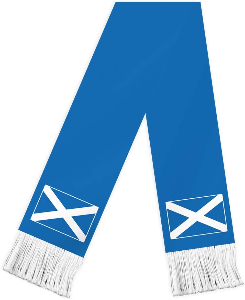 Scotland Flag Scarf,60inch Scottish Banner Sports Fan Scarves,18×150cm Novel Souvenir For Team Game Party Parade