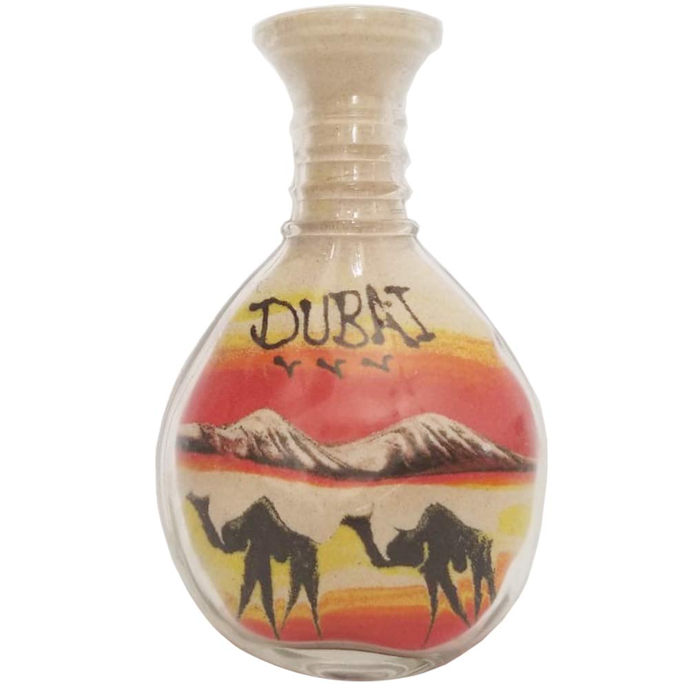 Sand Bottle Art Dubai Souvenir (16cm x 12cm)