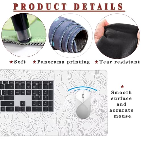 Mouse pad mat antidérapant XL pour stabiliser votre clavier