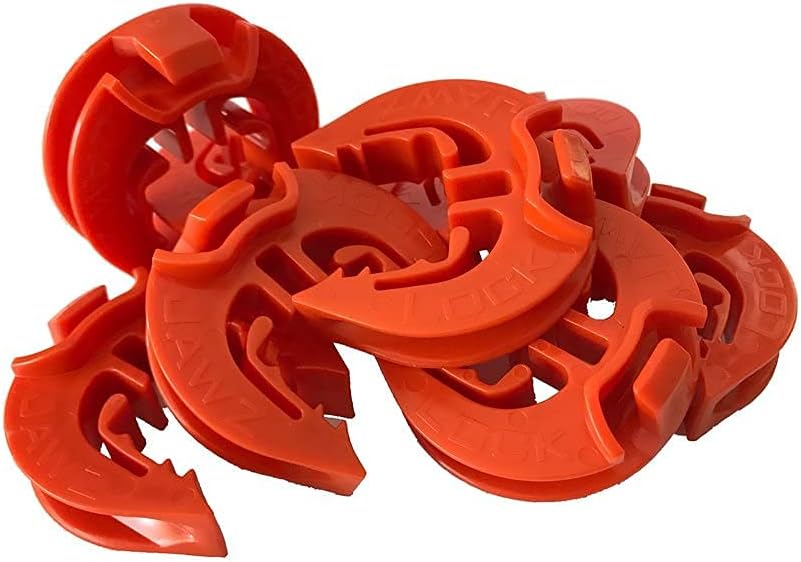 Lock Jawz T-360 Electric Fence T-Post Insulator - Orange (Bulk Qty: 500)