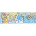 Universal Map Group Llc Uni2982227 Us & World Physical/politcal Map Set 50 X 38