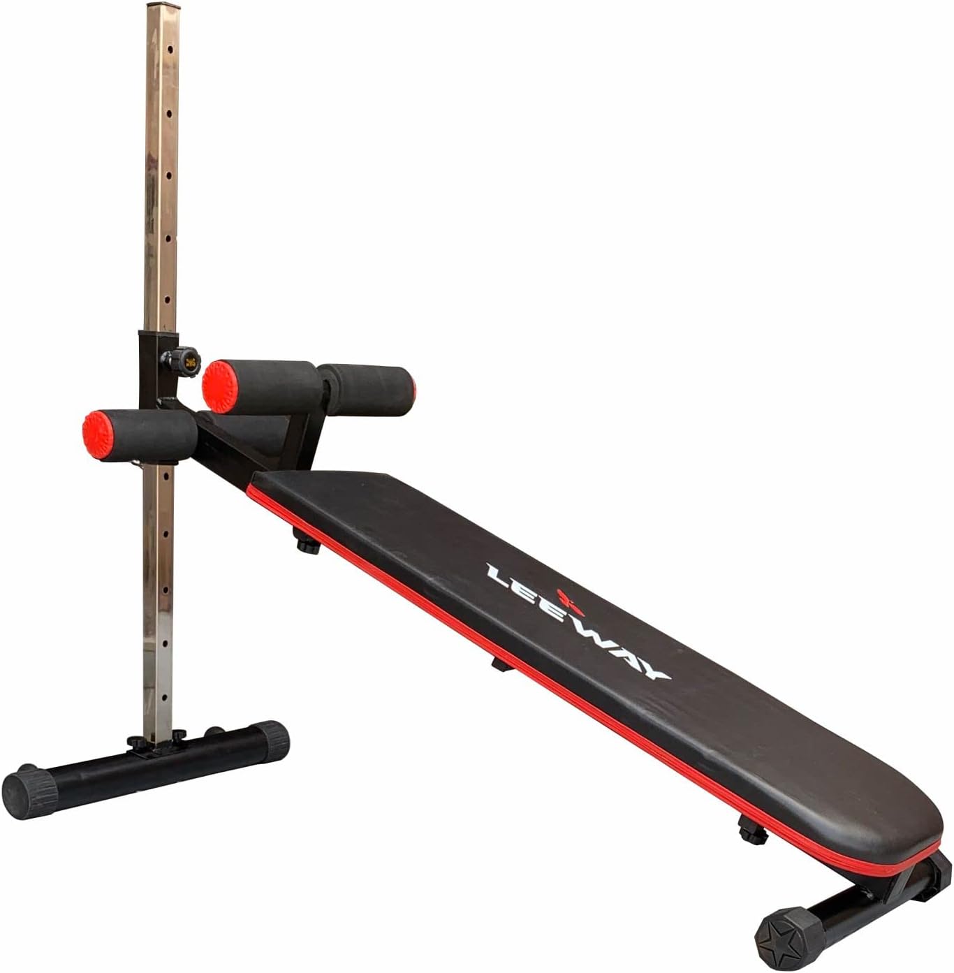 LEEWAY Sit Up Bench for Abs Workout| Ab Board| Stomach Exercise Equipment| Abs Exerciser Machine for Abdomen| Abs Cruncher| Abdominal Exercise Equipment, Ab Bench, Incline Bench for Abs Exercise