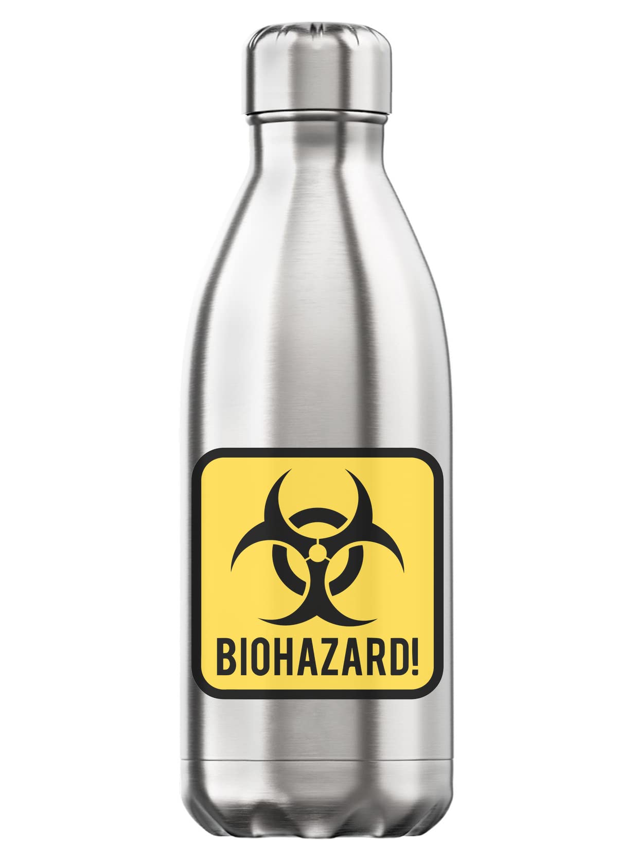 Biohazard botella térmica amarilla de 350ml para llevar la oficina