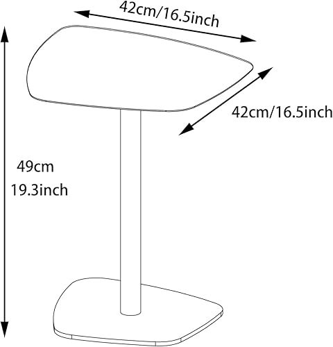 Miniatura 2 de Mesa auxiliar de mesa C, mesa auxiliar de metal para sofá, mesa auxiliar decorativa, impermeable y antioxidante, mesa de aperitivos para exteriores