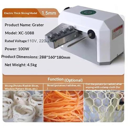 Cortadora Eléctrica de Verduras en Espiral con 3 Moldes miniatura 4